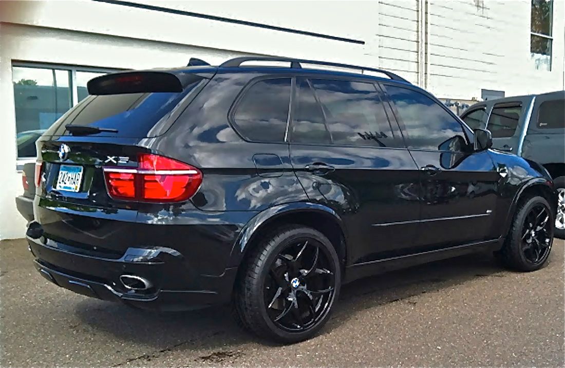 Perfect Genuine OEM FACTORY Gloss BLACK BMW X5 21 inch Style 215 WHEELS